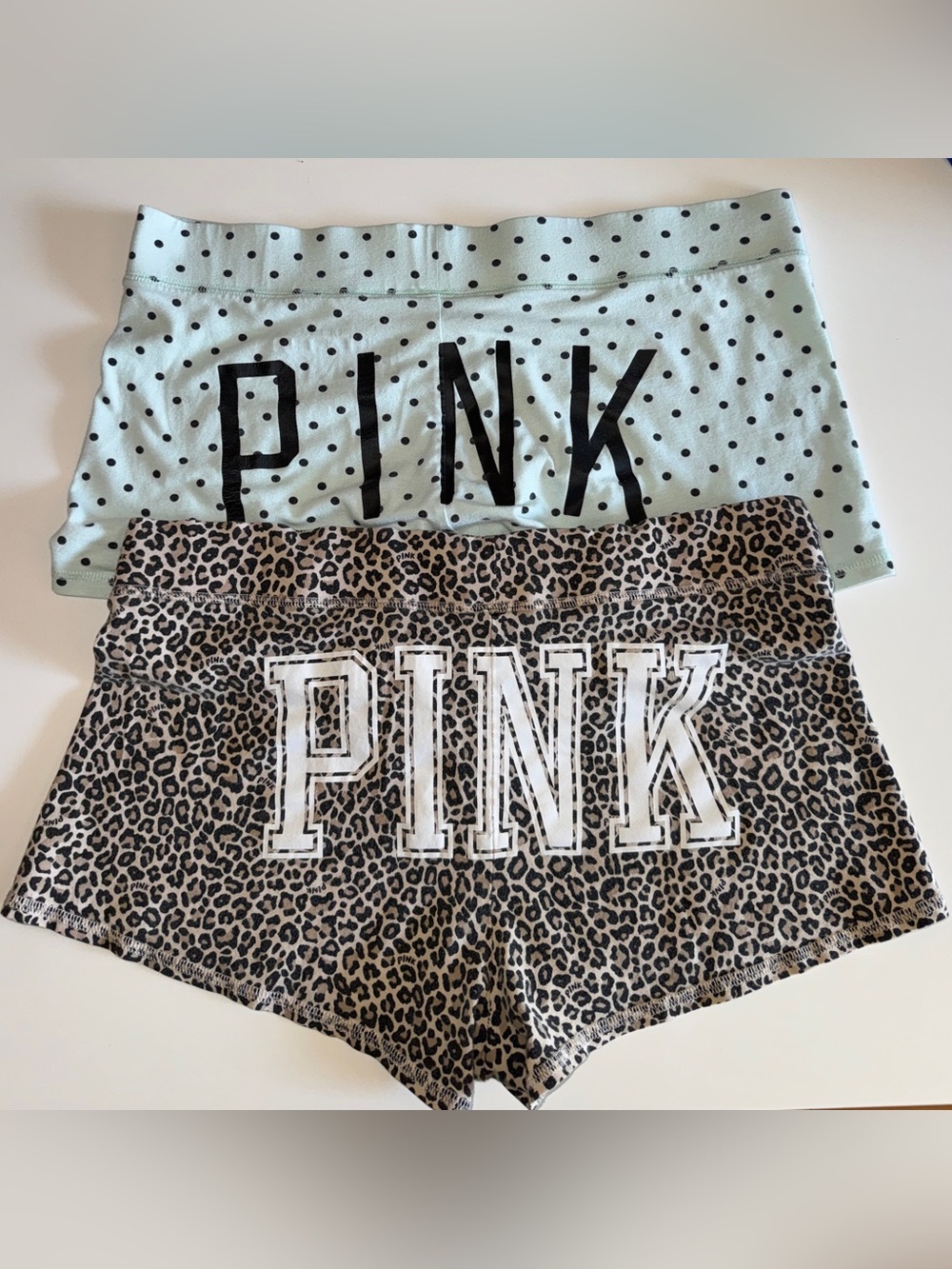 Victoria’s Secret PINK boy shorts size large leopard cheetah READ DESCRIPTION